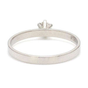 20-Pointer Classic 6 Prong Solitaire Ring made in Platinum SKU 0012-A