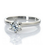 Load image into Gallery viewer, 20-Pointer Classic 6 Prong Solitaire Ring made in Platinum SKU 0012-A
