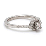 Load image into Gallery viewer, 20-Pointer Designer Curvy Solitaire Platinum Ring for Women JL PT 332
