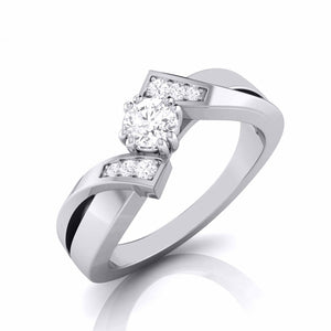 1-Carat Designer Platinum Diamond Engagement Ring JL PT G 104-D   Jewelove.US