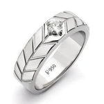 Load image into Gallery viewer, 20-Pointer Platinum Solitaire Ring for Men by Jewelove JL PT 505
