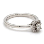 Load image into Gallery viewer, 20-Pointer Square Halo Diamond Platinum Engagement Ring JL PT 325
