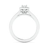 Load image into Gallery viewer, 20-Pointer Square Halo Diamond Platinum Engagement Ring JL PT 325
