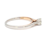 Load image into Gallery viewer, 23 Pointer Solitaire Platinum Rose Gold Ring for Women JL PT 1151
