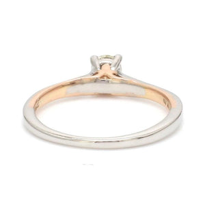 23 Pointer Solitaire Platinum Rose Gold Ring for Women JL PT 1151