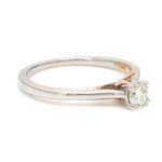 Load image into Gallery viewer, 23 Pointer Solitaire Platinum Rose Gold Ring for Women JL PT 1151
