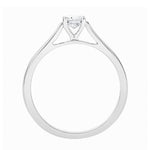 Load image into Gallery viewer, 25 Pointer Platinum Solitaire Cathedral Ring for Women JL PT 330
