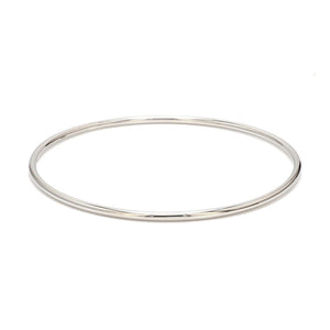 2mm Hollow Platinum Bangle Lightweight for Women JL PTB 1101