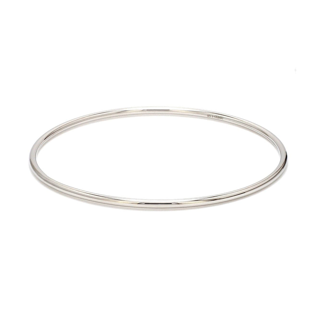 2mm Hollow Platinum Bangle Lightweight for Women JL PTB 1101