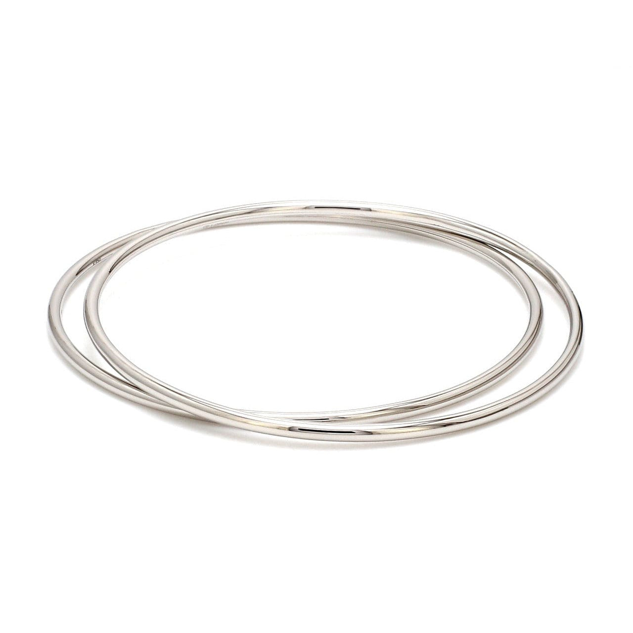 2mm Hollow Platinum Bangle Lightweight for Women JL PTB 1101