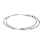 Load image into Gallery viewer, 2mm Hollow Platinum Bangle Lightweight for Women JL PTB 1101
