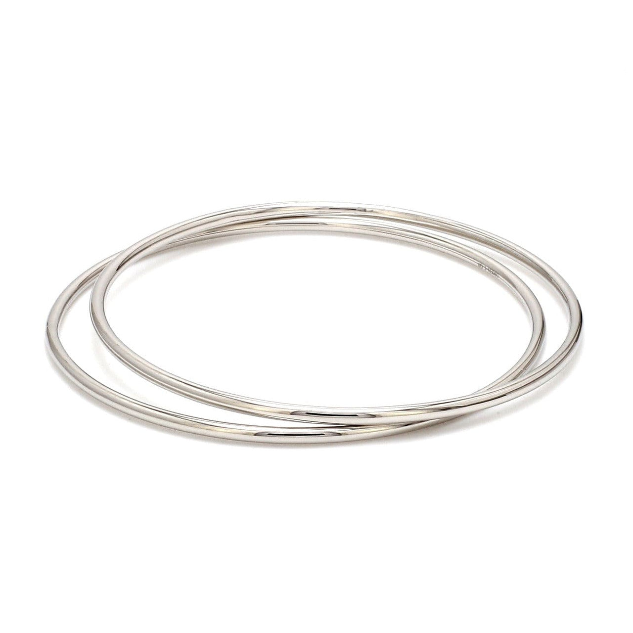 2mm Hollow Platinum Bangle Lightweight for Women JL PTB 1101