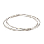 Load image into Gallery viewer, 2mm Hollow Platinum Bangle Lightweight for Women JL PTB 1101
