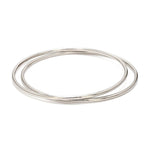 Load image into Gallery viewer, 2mm Hollow Platinum Bangle Lightweight for Women JL PTB 1101
