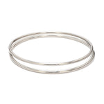 Load image into Gallery viewer, 2mm Hollow Platinum Bangle Lightweight for Women JL PTB 1101
