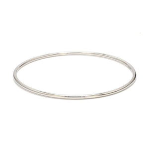 2mm Hollow Platinum Bangle Lightweight for Women JL PTB 1101