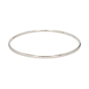 2mm Hollow Platinum Bangle Lightweight for Women JL PTB 1101