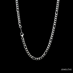 Load image into Gallery viewer, 3.25mm Japanese Platinum Figaro Chain for Men JL PT CH 1211
