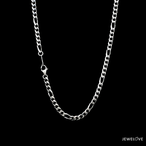 3.25mm Japanese Platinum Figaro Chain for Men JL PT CH 1211