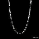 Load image into Gallery viewer, 3.25mm Japanese Platinum Figaro Chain for Men JL PT CH 1211
