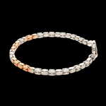 Load image into Gallery viewer, 3.25mm Platinum Rose Gold Bracelet with Hi-Polish &amp; Matte Finish for Men JL PTB 1178-A
