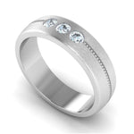 Load image into Gallery viewer, 3 Diamond Platinum Love Bands JL PT 652
