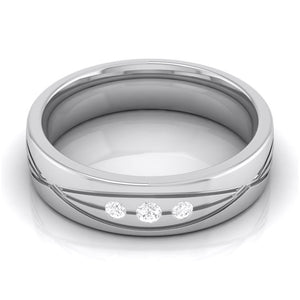 3 Diamond Platinum Love Bands  JL PT R-8001