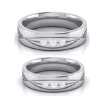 Load image into Gallery viewer, 3 Diamond Platinum Love Bands  JL PT R-8001
