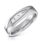 Load image into Gallery viewer, 3 Diamond Platinum Love Bands  JL PT R-8001
