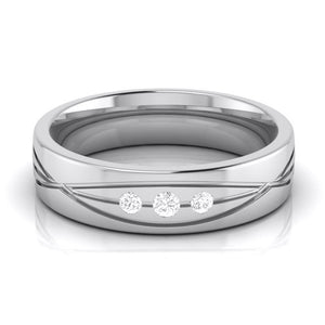 3 Diamond Platinum Love Bands  JL PT R-8001