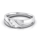 Load image into Gallery viewer, 3 Diamond Platinum Love Bands JL PT R-8003
