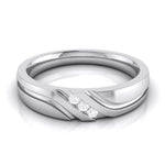 Load image into Gallery viewer, 3 Diamond Platinum Love Bands JL PT R-8003
