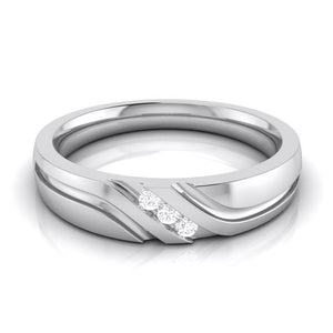 3 Diamond Platinum Love Bands JL PT R-8003