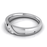 Load image into Gallery viewer, 3 Diamond Platinum Love Bands JL PT R-8003
