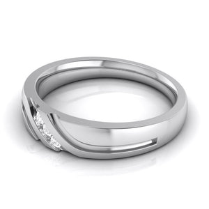 3 Diamond Platinum Love Bands JL PT R-8003