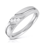 Load image into Gallery viewer, 3 Diamond Platinum Love Bands JL PT R-8003
