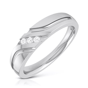 3 Diamond Platinum Love Bands JL PT R-8003