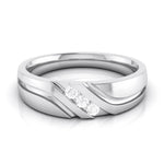 Load image into Gallery viewer, 3 Diamond Platinum Love Bands JL PT R-8003
