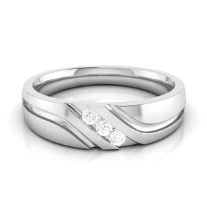 3 Diamond Platinum Love Bands JL PT R-8003