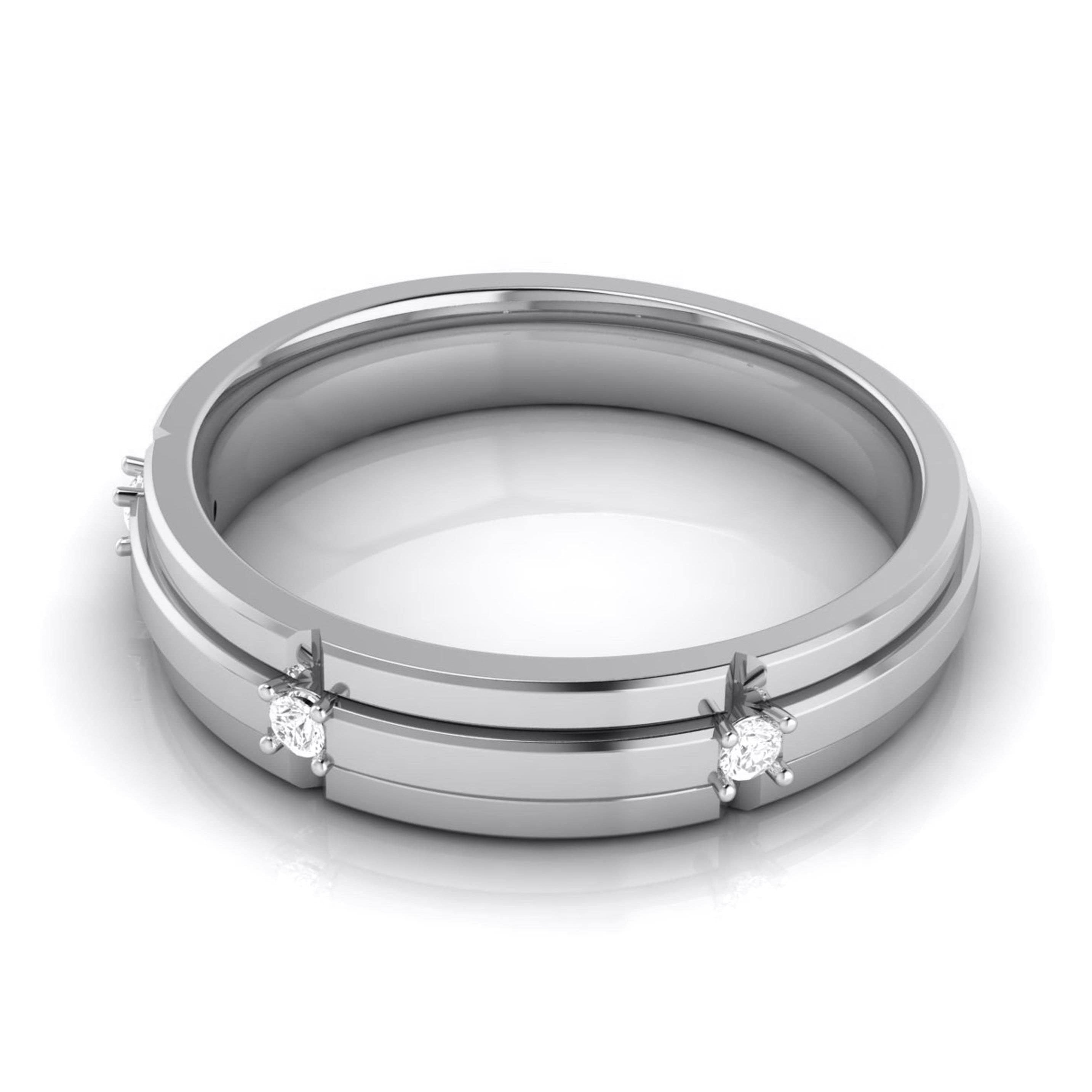 3 Diamond Platinum Love Bands JL PT R-8018