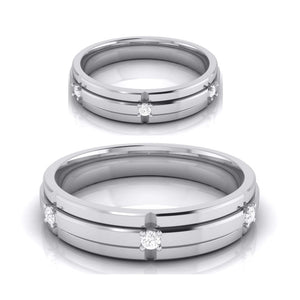 3 Diamond Platinum Love Bands JL PT R-8018