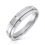 Load image into Gallery viewer, 3 Diamond Platinum Love Bands JL PT R-8018
