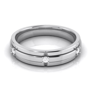 3 Diamond Platinum Love Bands JL PT R-8018