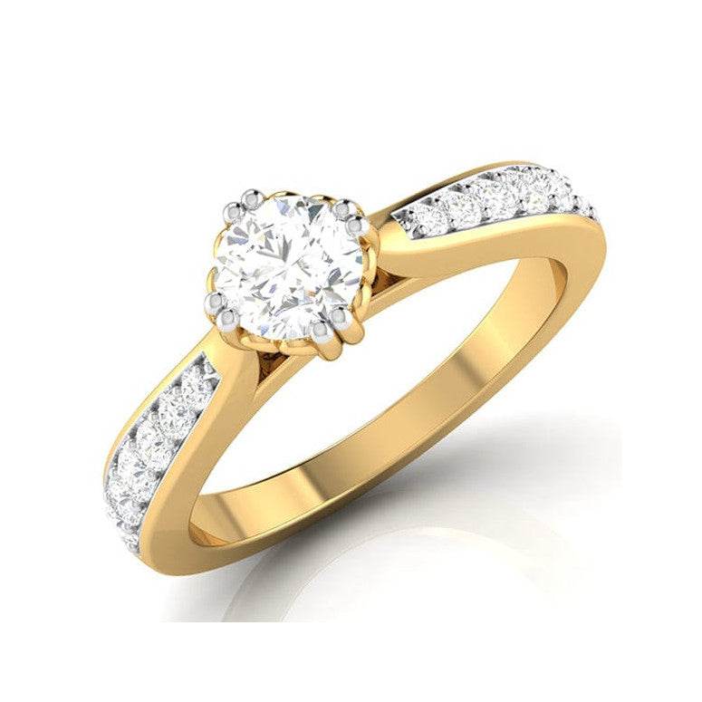 30-Pointer 18K Yellow Gold Solitaire Ring JL AU G 107Y   Jewelove.US