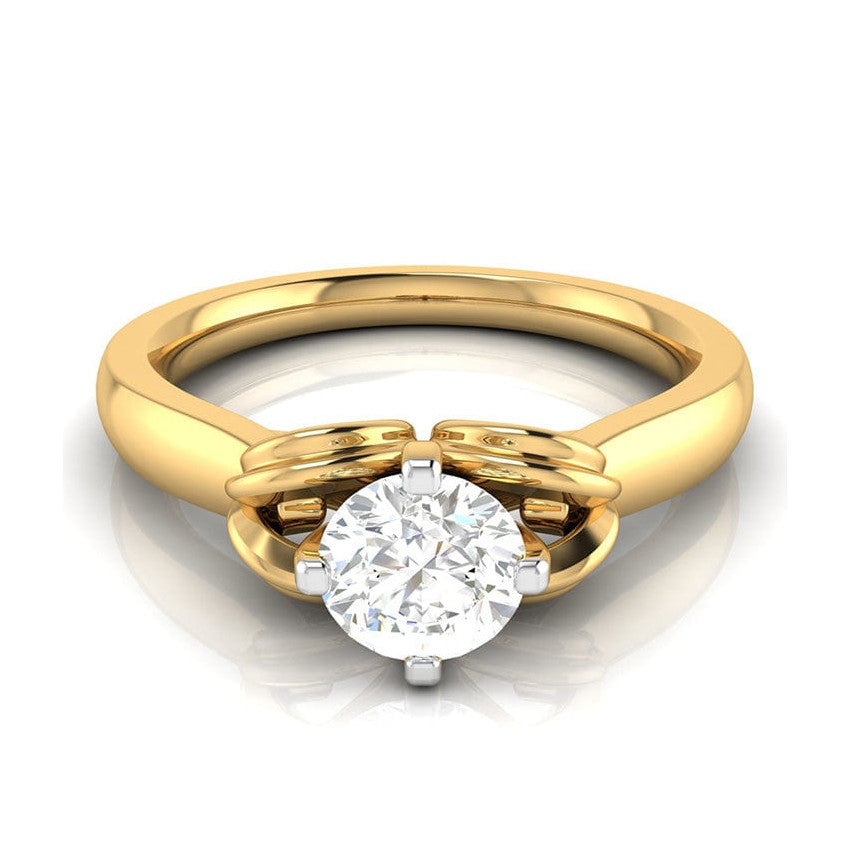 50-Pointer Lab Grown Solitaire 18K Yellow Gold Ring JL AU LG G-114Y-A   Jewelove.US