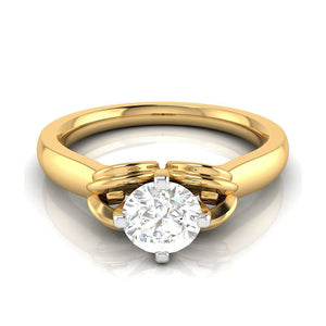 50-Pointer Lab Grown Solitaire 18K Yellow Gold Ring JL AU LG G-114Y-A   Jewelove.US