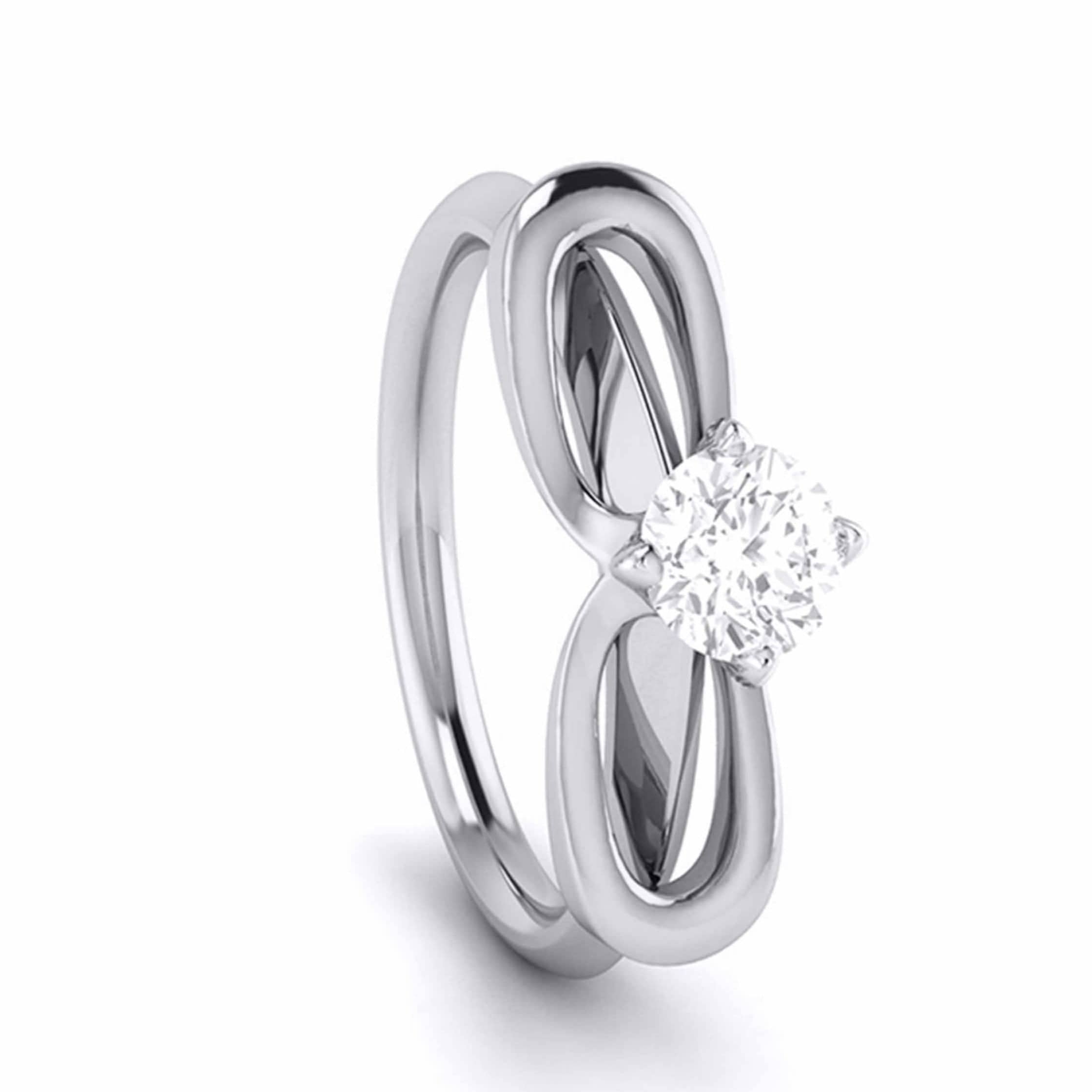 2-Carat Lab Grown Solitaire Platinum Engagement Ring for Women JL PT LG G-112-F   Jewelove.US