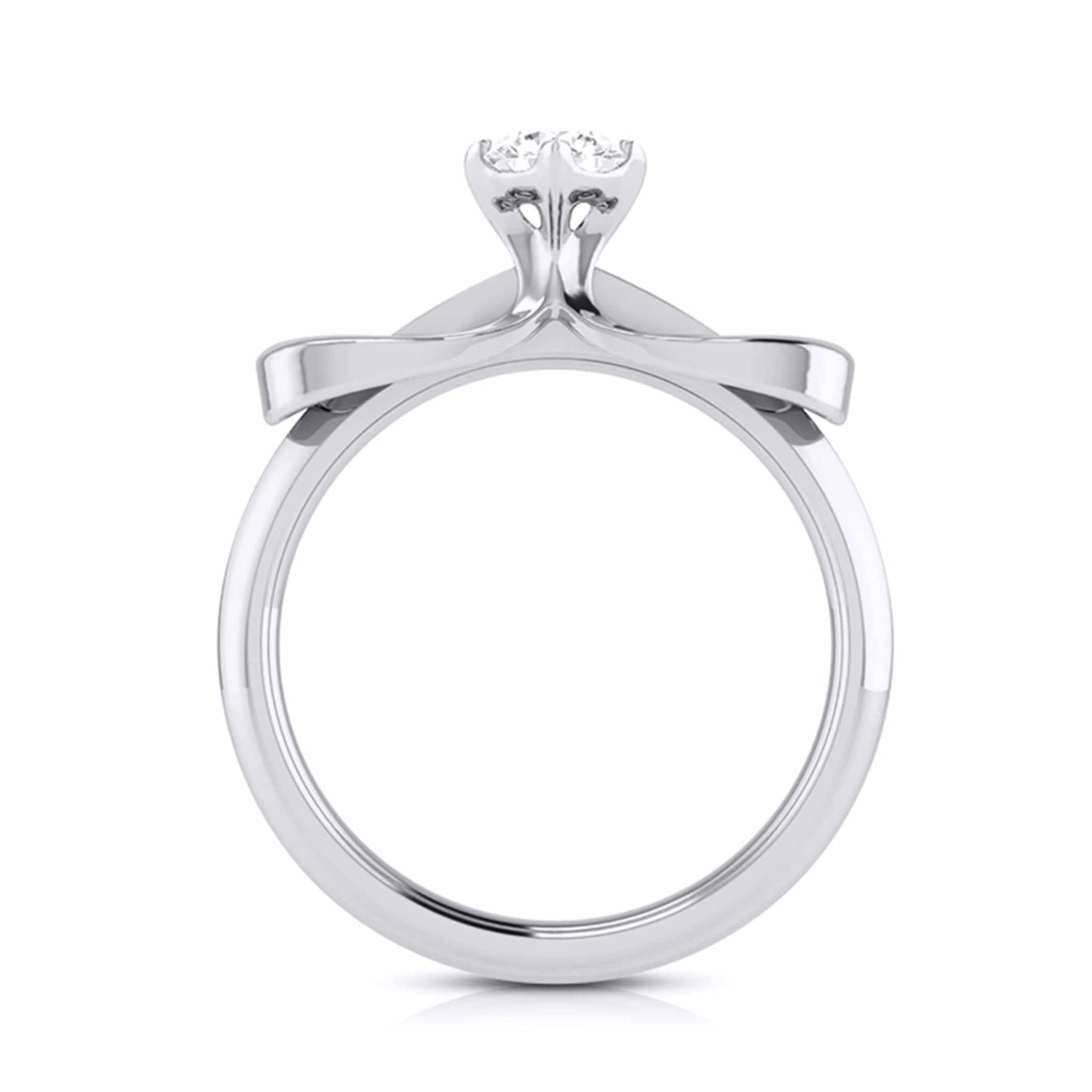 1.50-Carat Lab Grown Solitaire Platinum Engagement Ring for Women JL PT LG G-112-E   Jewelove.US