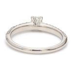 Load image into Gallery viewer, 30-Pointer Platinum Solitaire Engagement Ring with 3 Row Diamonds JL PT 462
