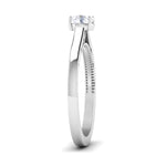 Load image into Gallery viewer, 30-Pointer Platinum Solitaire Engagement Ring with Milgrain Finish JL PT 6576
